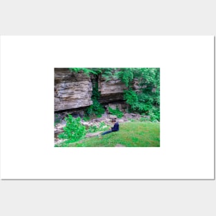 Boy With Rock Posters and Art